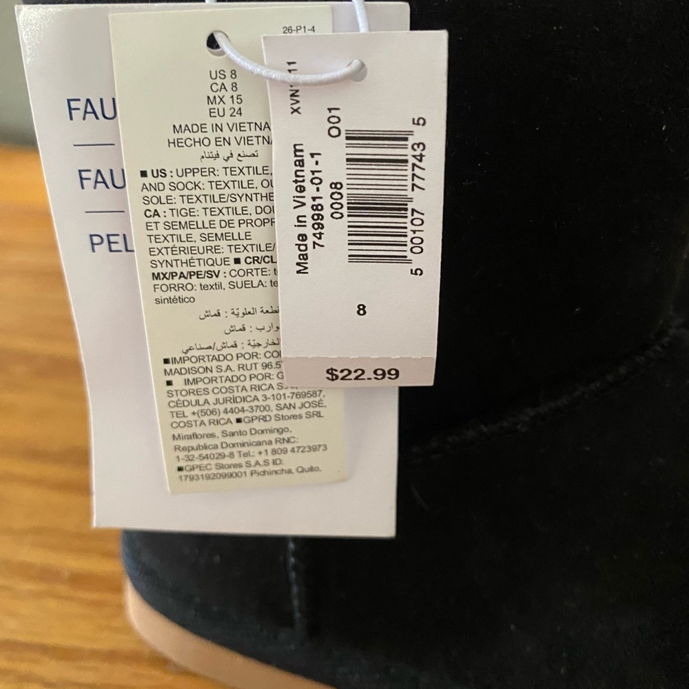 Cozy Black Suede Boots - Picture 3 of 3